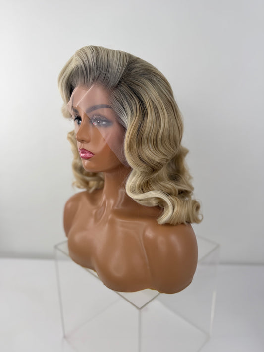 Pre-Styled Winter Blonde Wig