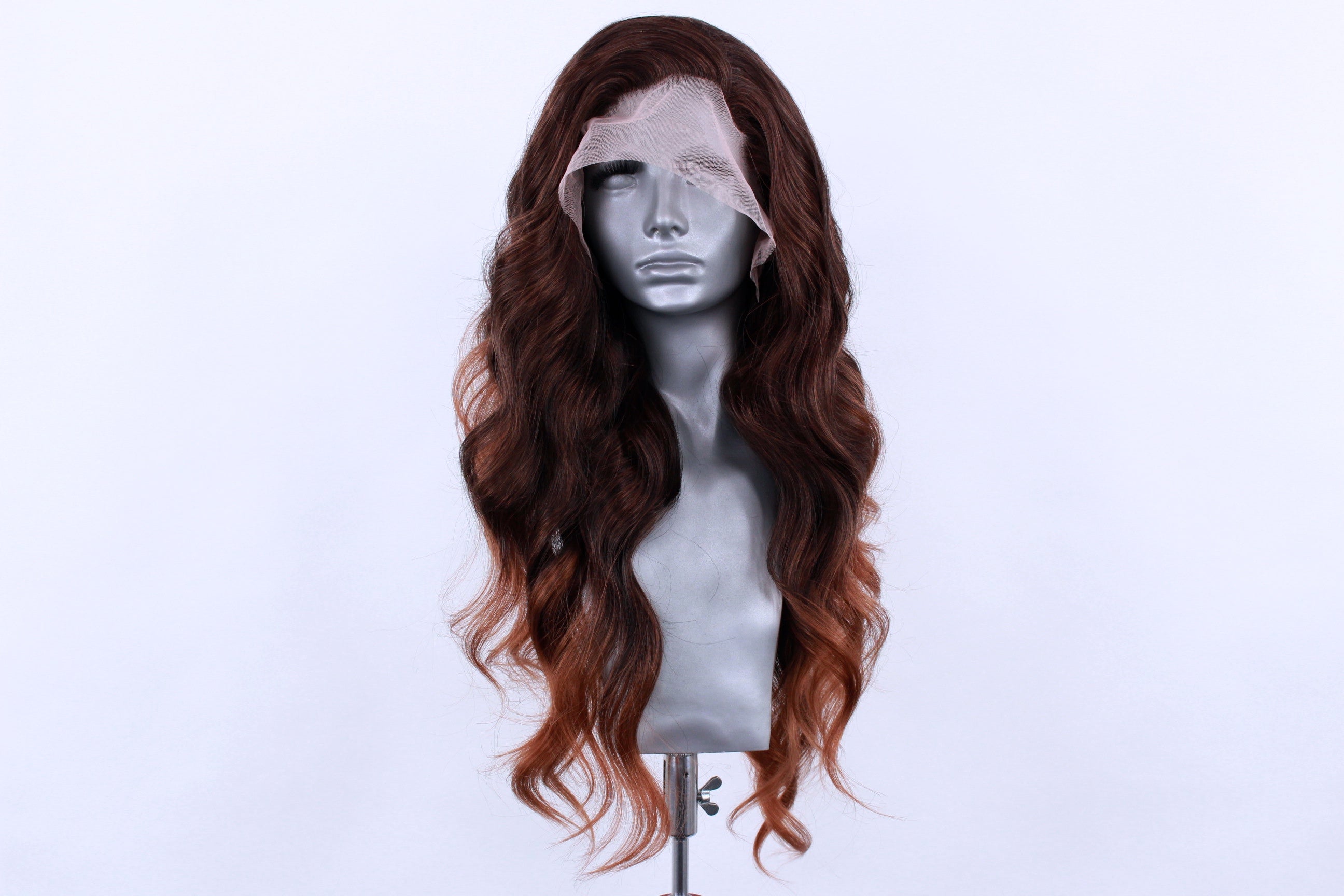 Webster Wigs — Amber Golden Auburn Ombré Wig Harper- Golden Auburn Ombre – Webster Wigs main image 2