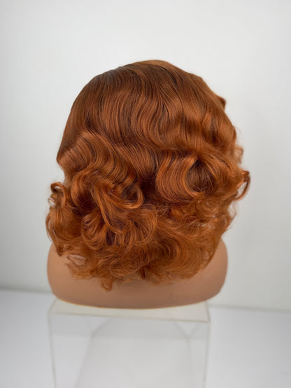 Pre-Styled Rooted Copper Brown Wig