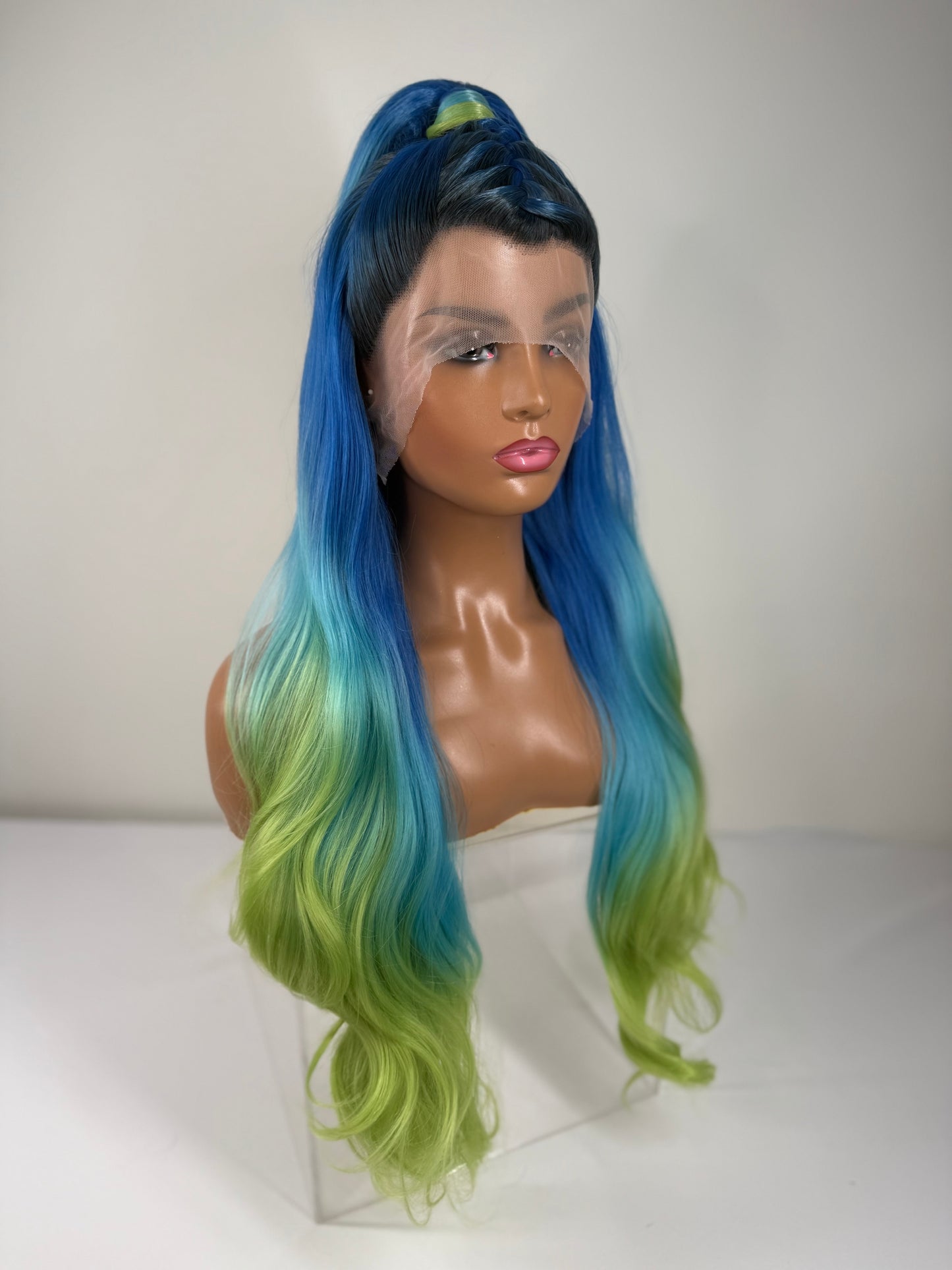 Pre-Styled Sour Ocean Wig
