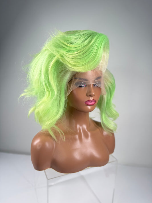 Pre-Styled Limeade Wig