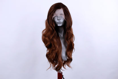 Harper- Rooted Deep Auburn Brown