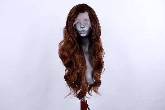 Harper- Rooted Deep Auburn Brown