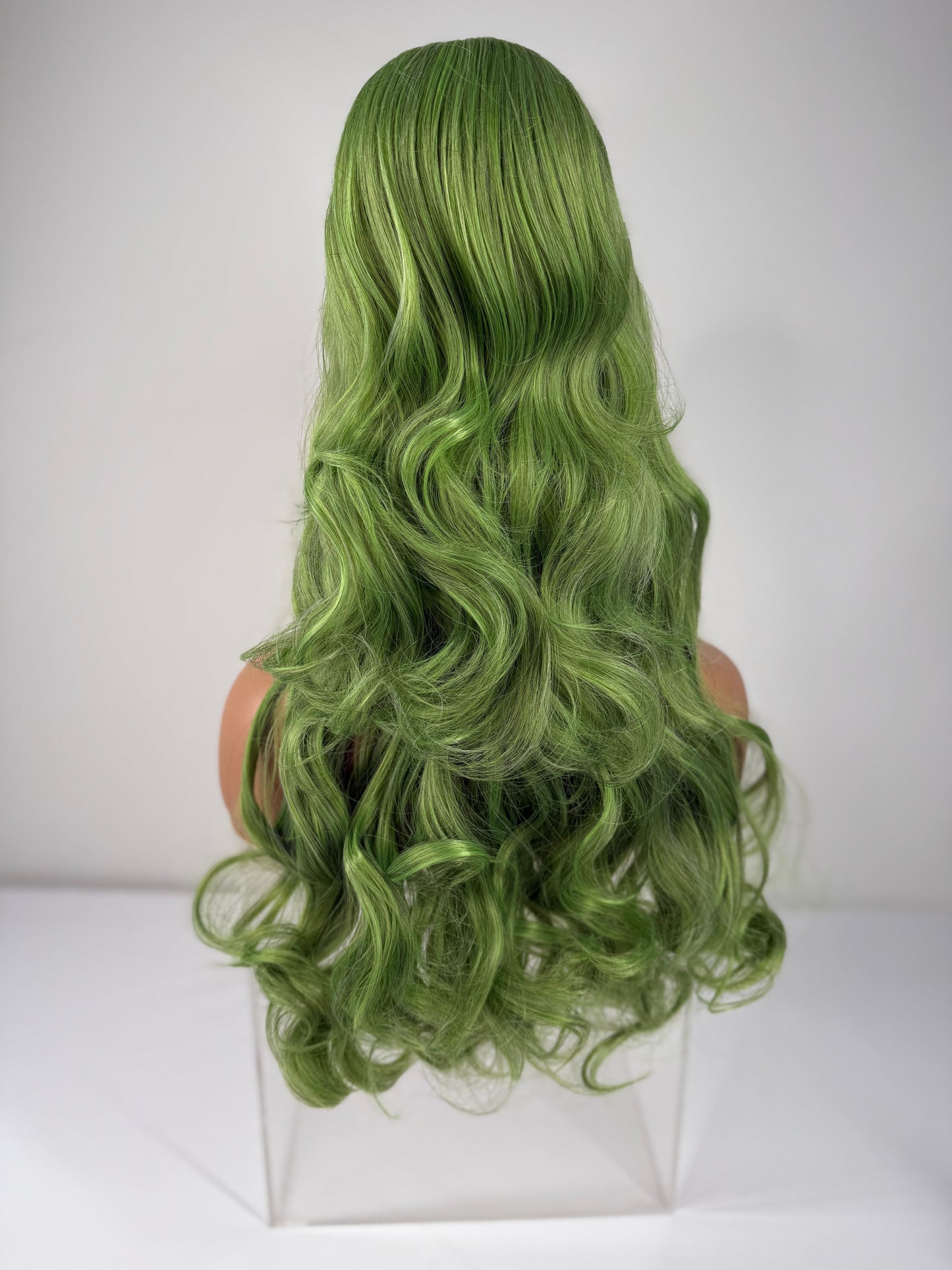 Pre-Styled Wicked Green wig