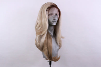 Lily- Rooted Ashy Sandy Blonde