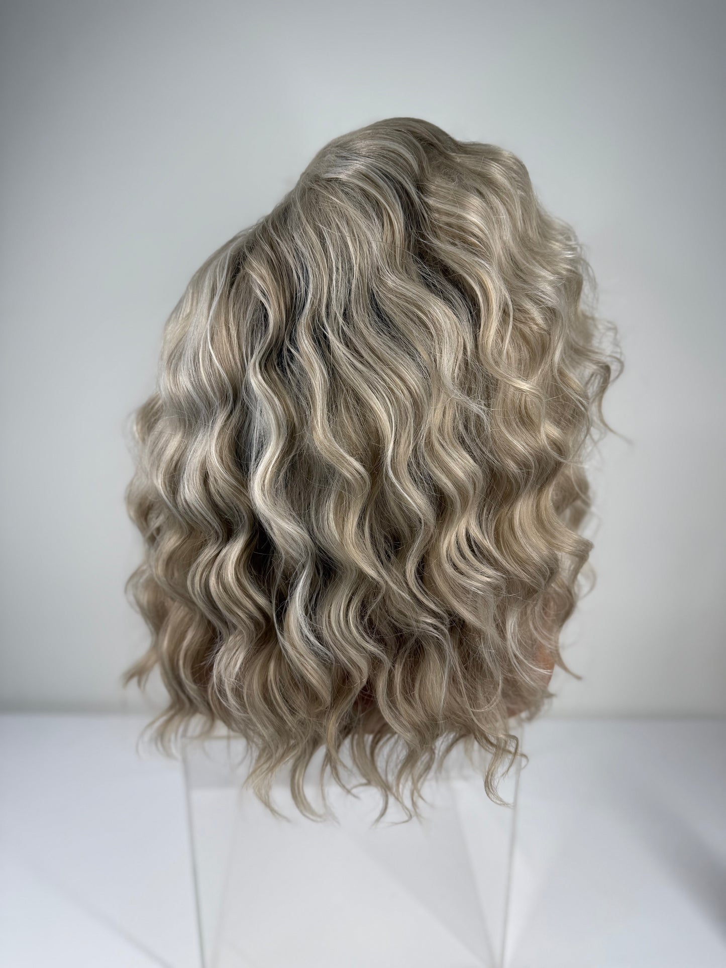 Pre-Styled Sandy Ash Blonde wig