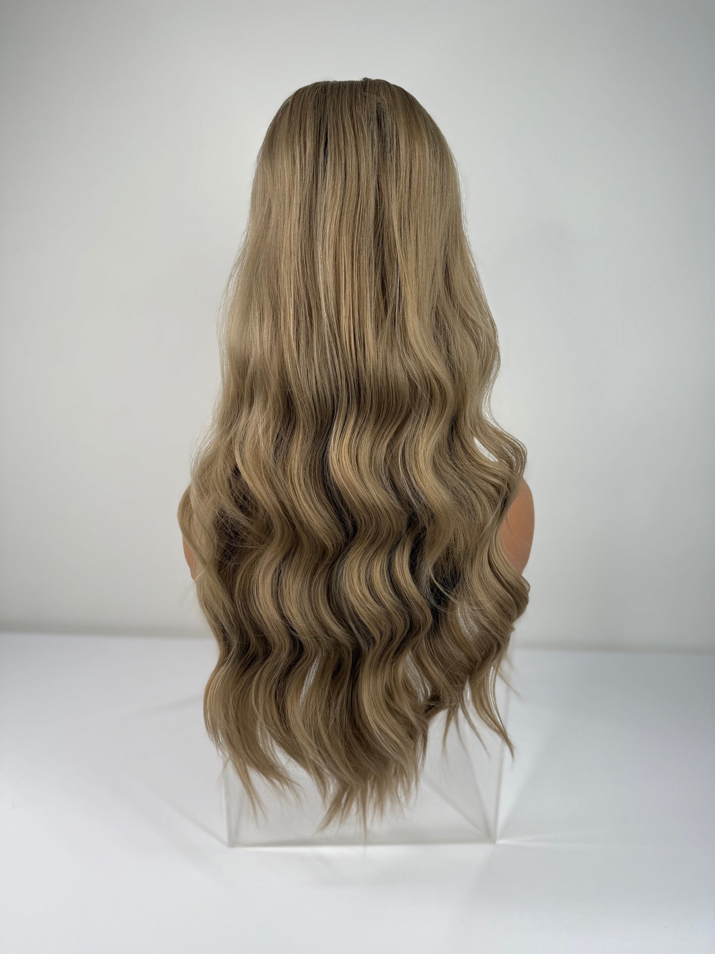Pre-Styled Rooted Butterscotch Blonde Wig