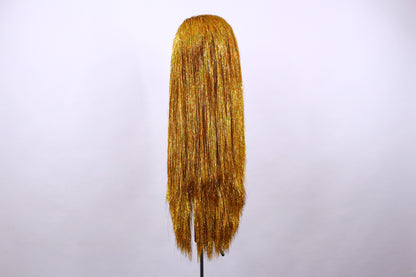 Golden Sparkle Tinsel Wig