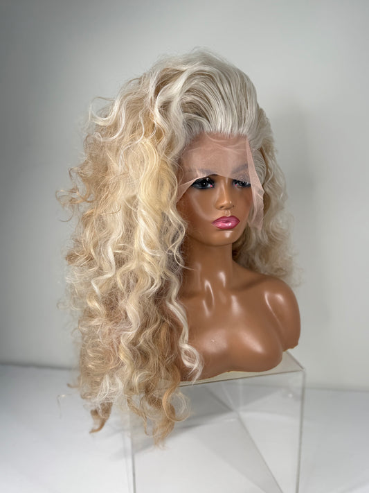 Pre-Styled Champagne Wig
