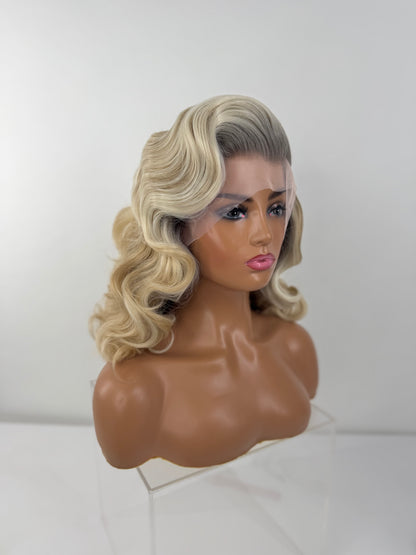 Pre-Styled Winter Blonde Wig