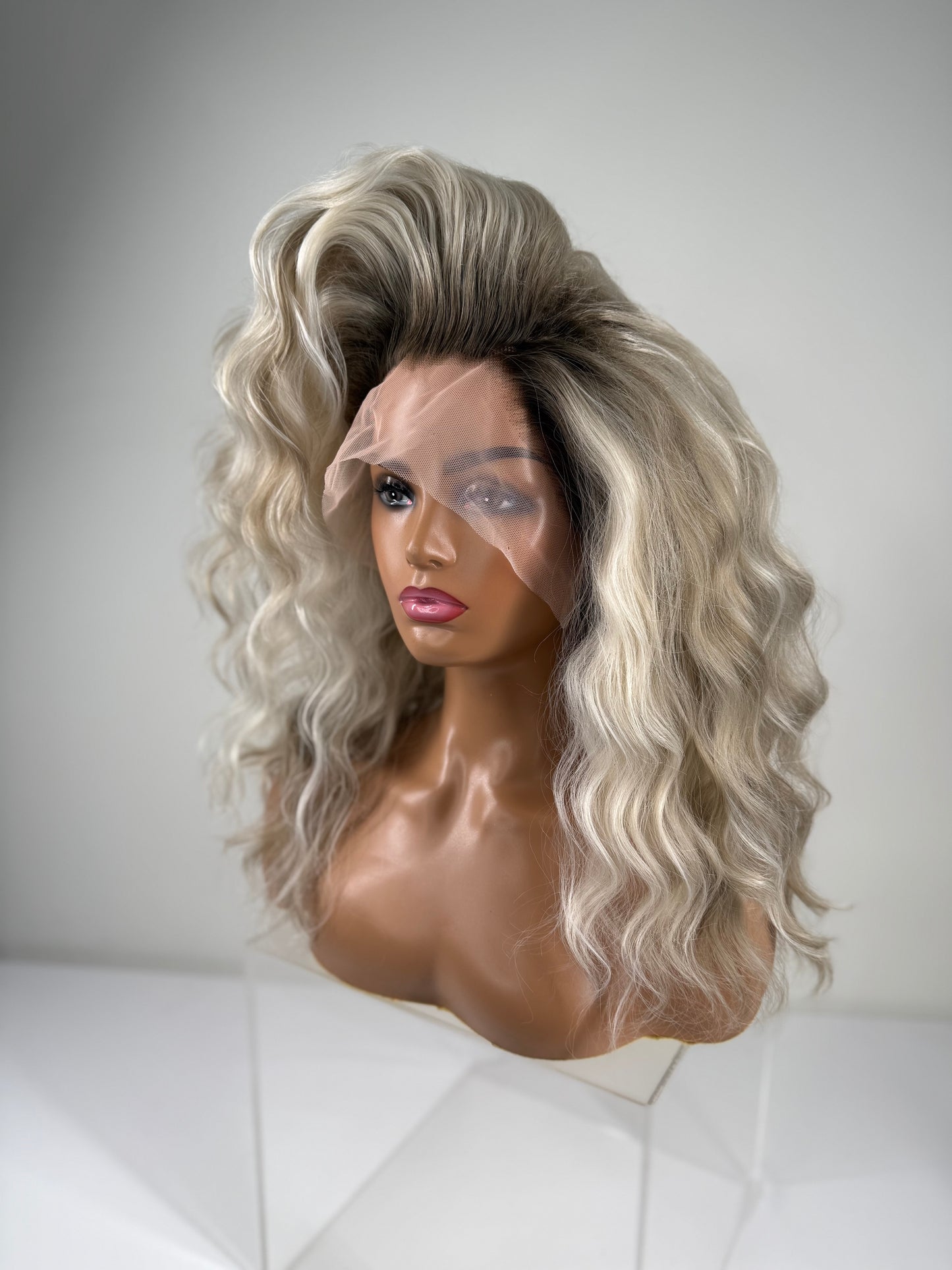Pre-Styled Sandy Ash Blonde wig