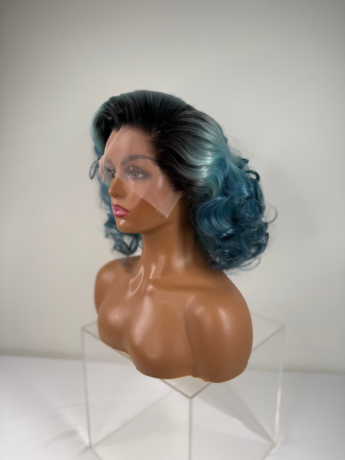 Pre-Styled Faded Ocean Ombre wig
