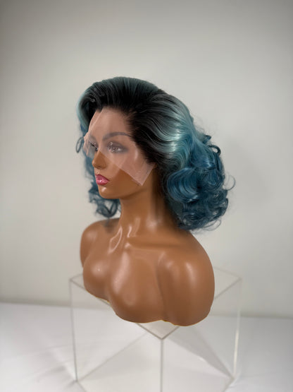 Pre-Styled Faded Ocean Ombre wig