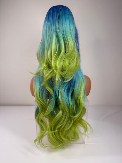 Pre-Styled Sour Ocean Wig