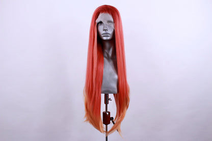 High-quality synthetic lace front wig styled for a natural look