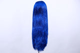 Royal Blue Sparkle Tinsel Wig