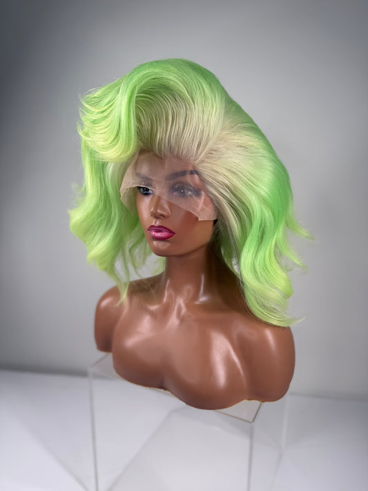 Pre-Styled Limeade Wig