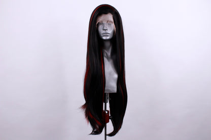 Amy- Red Highlighted Black