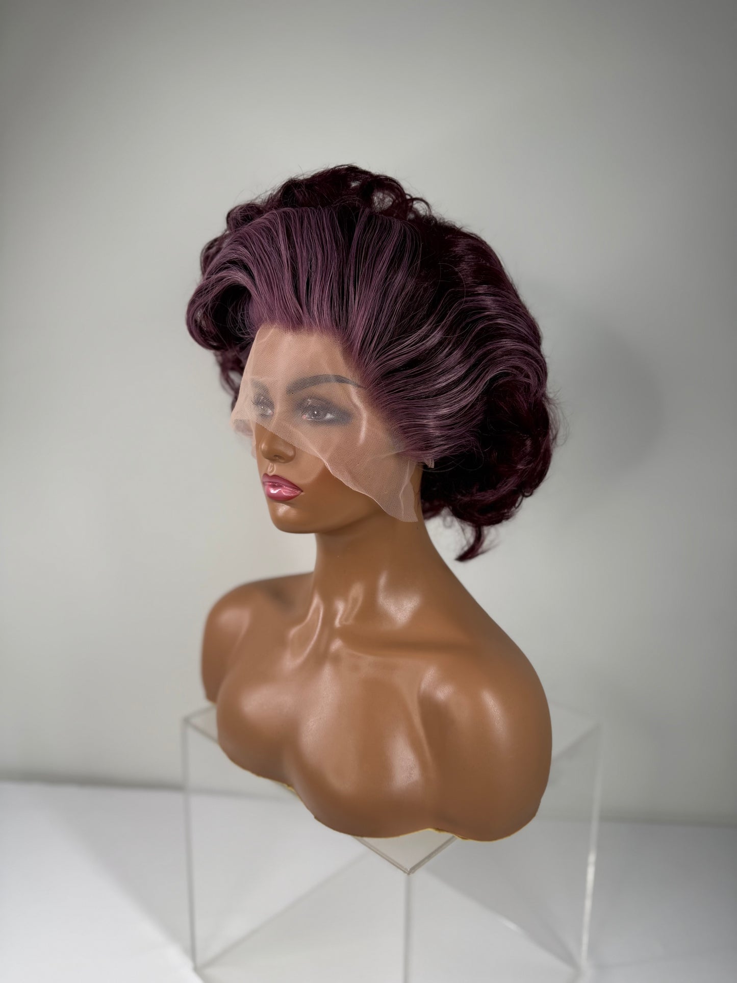 Pre-Styled Poison Purple Wig
