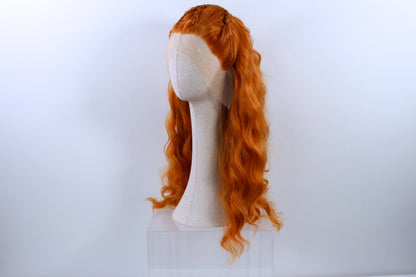 Pre-styled Burnt Pumpkin Wig