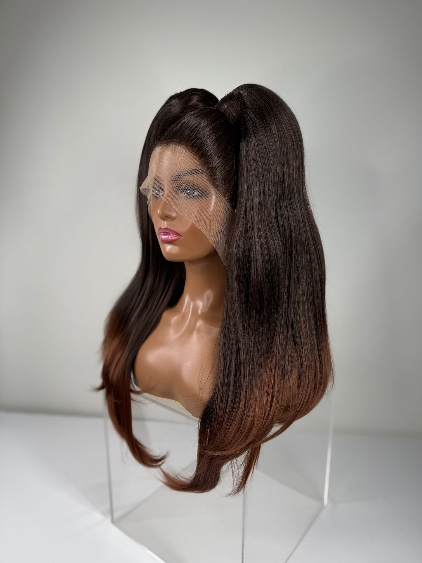 Pre-Styled Golden Auburn Ombré wig