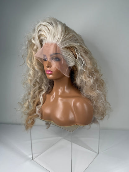 Pre-Styled Champagne Wig