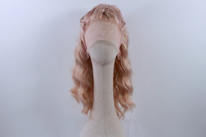 Pre-Styled Frosted Peach Sparkle Wig