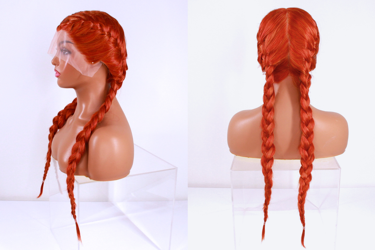 Braided Lacefront Wig- Fire Blend
