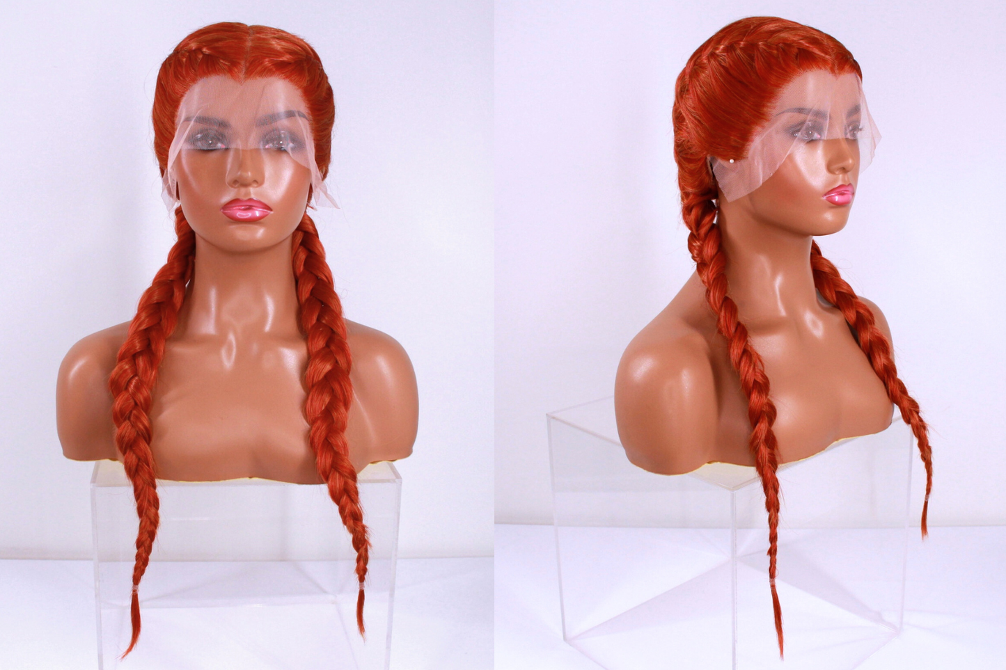 Braided Lacefront Wig- Fire Blend