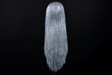 Silver Sparkle Tinsel Wig