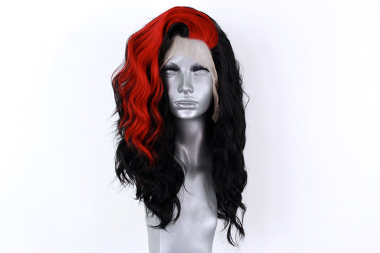 Amber- Red Streaked Black