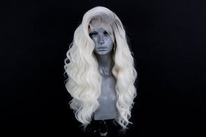 Violet- Silver Rooted Ice Blonde