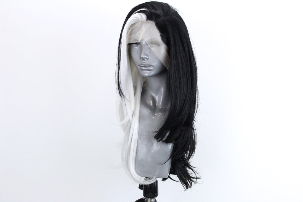 Lily- Half Black, Half White Cruella – Webster Wigs