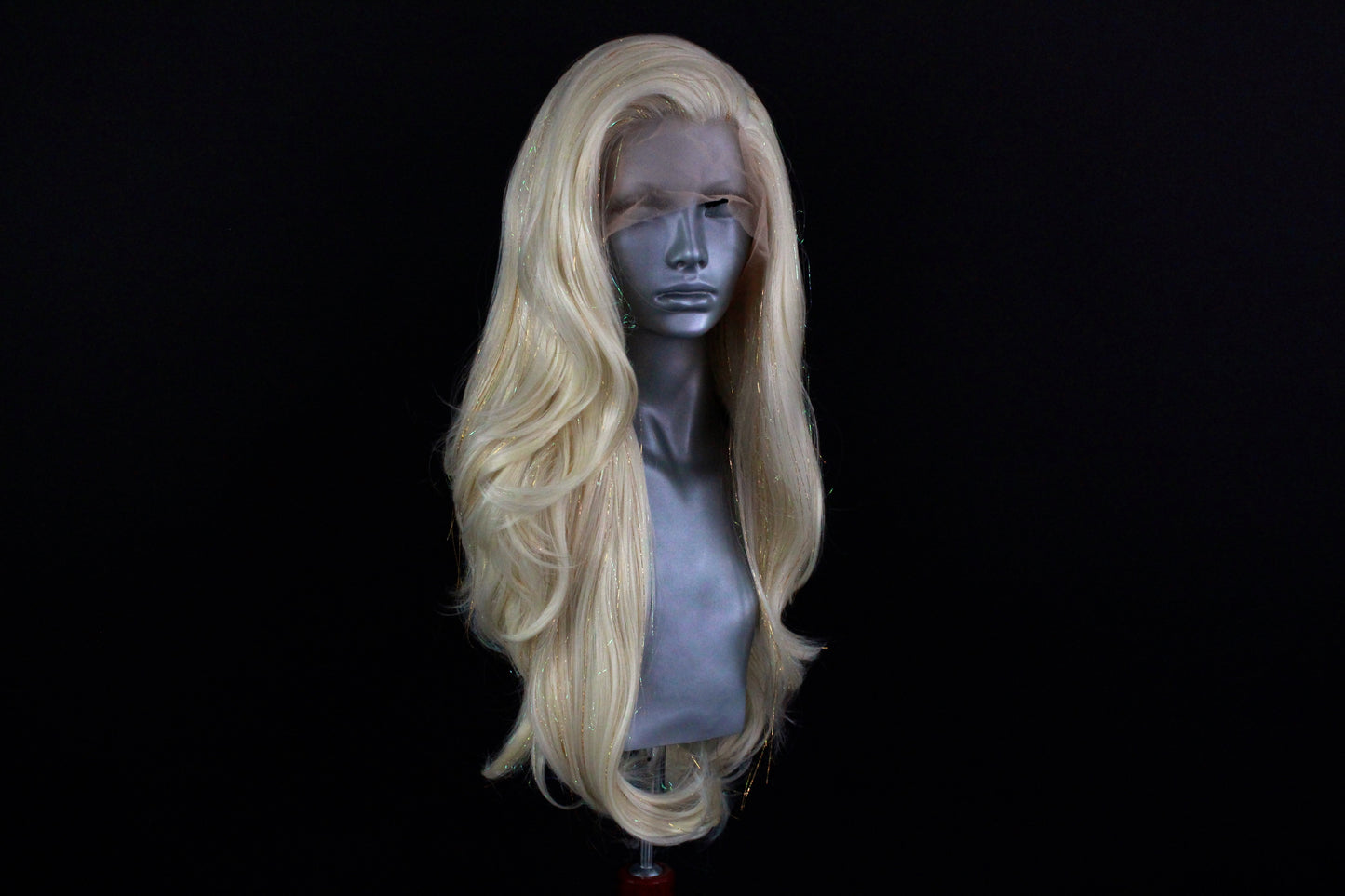 Limited Edition Royal Platinum Tinsel Wig