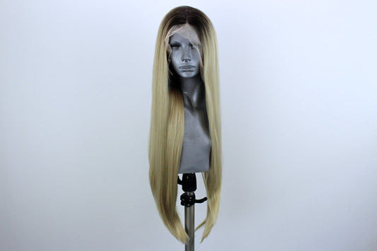 Amy- Rooted Champagne Blonde
