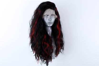 Ariel- Red Highlighted Black