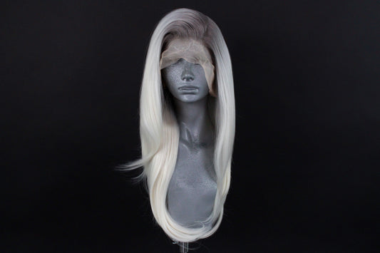 Millie- Silver Rooted Ice Blonde