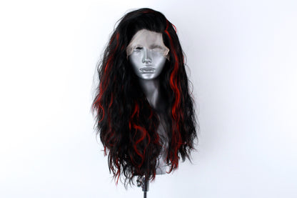 Ariel- Red Highlighted Black