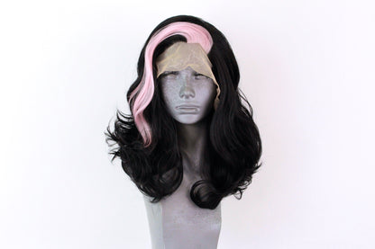 Marilyn- Pink Streaked Black