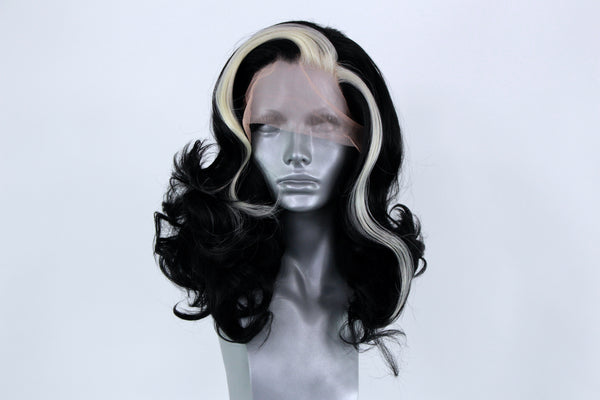 Marilyn Platinum Streaked Black Webster Wigs