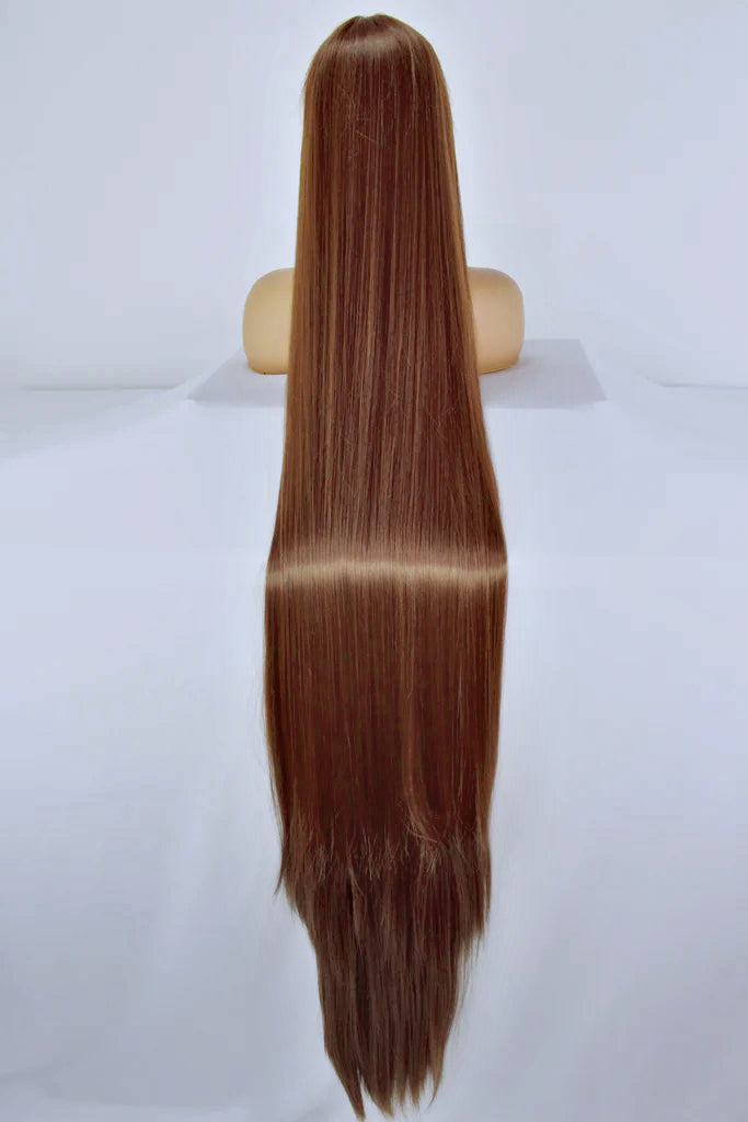 65” Burgundy Brown Lacefront Wig